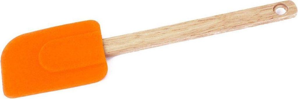 Orion Teigschaber Küchenspatel aus Silikon mit Holzgriff