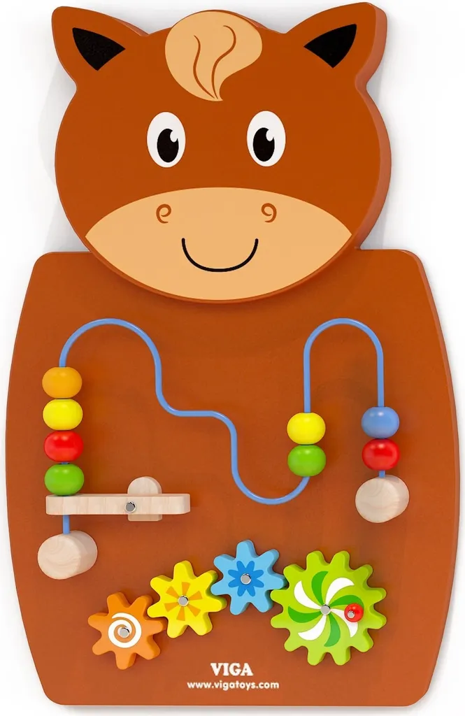 Jeu de mur en bois motricité : fini les jouets qui traînent au sol