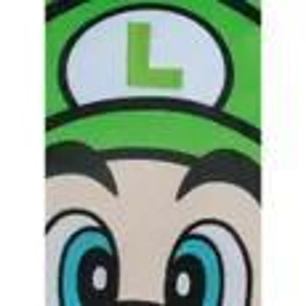 Coussin 3D Luigi Super Mario Bros en Microfibre Douce de 40 cm