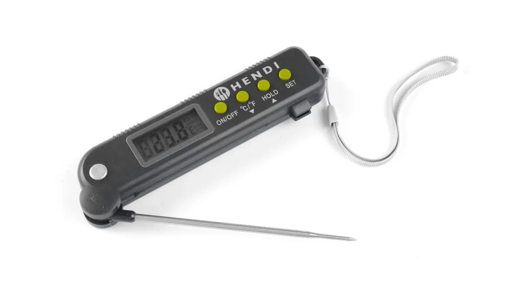 Thermomètre Sonde Pliable pour Barbecue et Pâtisserie Précision 0,1°C