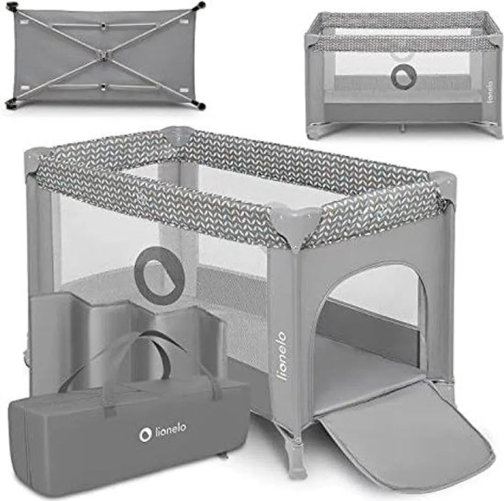 Lit voyage pliant anti-étouffement avec matelas et sécurité renforcée