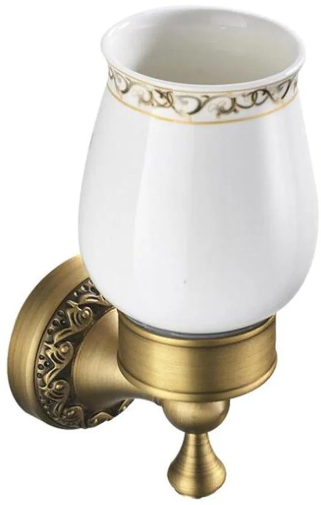 Support brosse à dents durable cuivre brossé laiton pour lavabo