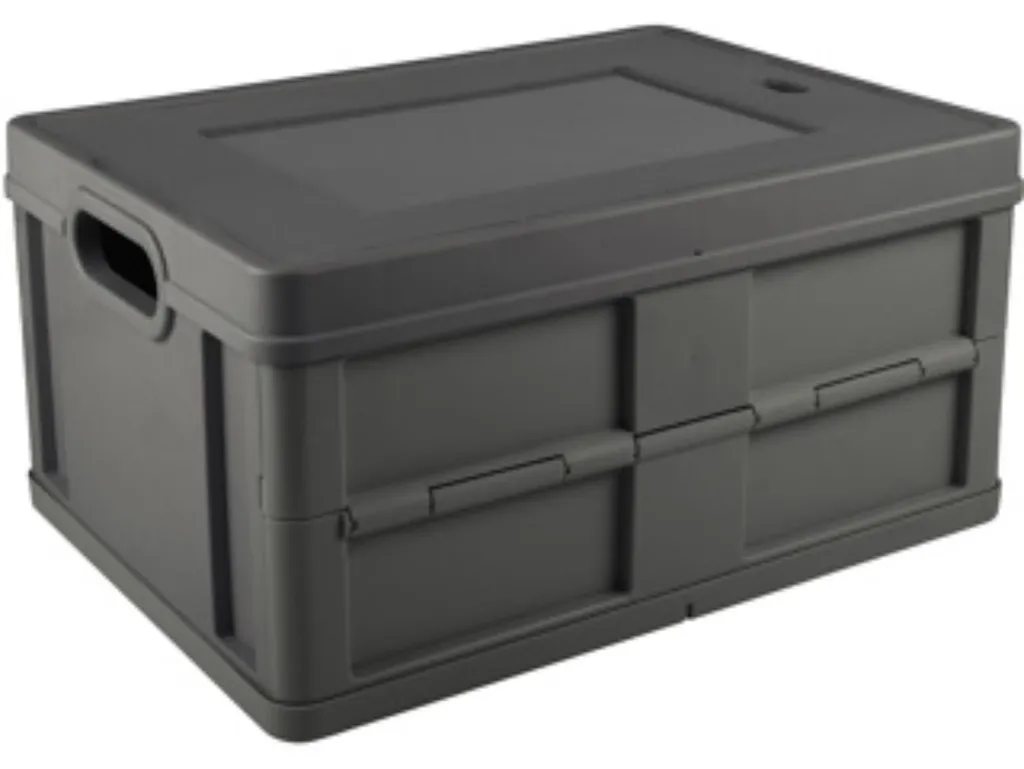 Caisse de transport pliable 32L Sunware avec couvercle noir et gris