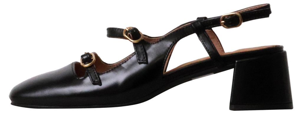 Lederpumps mit Angeline-Absatz