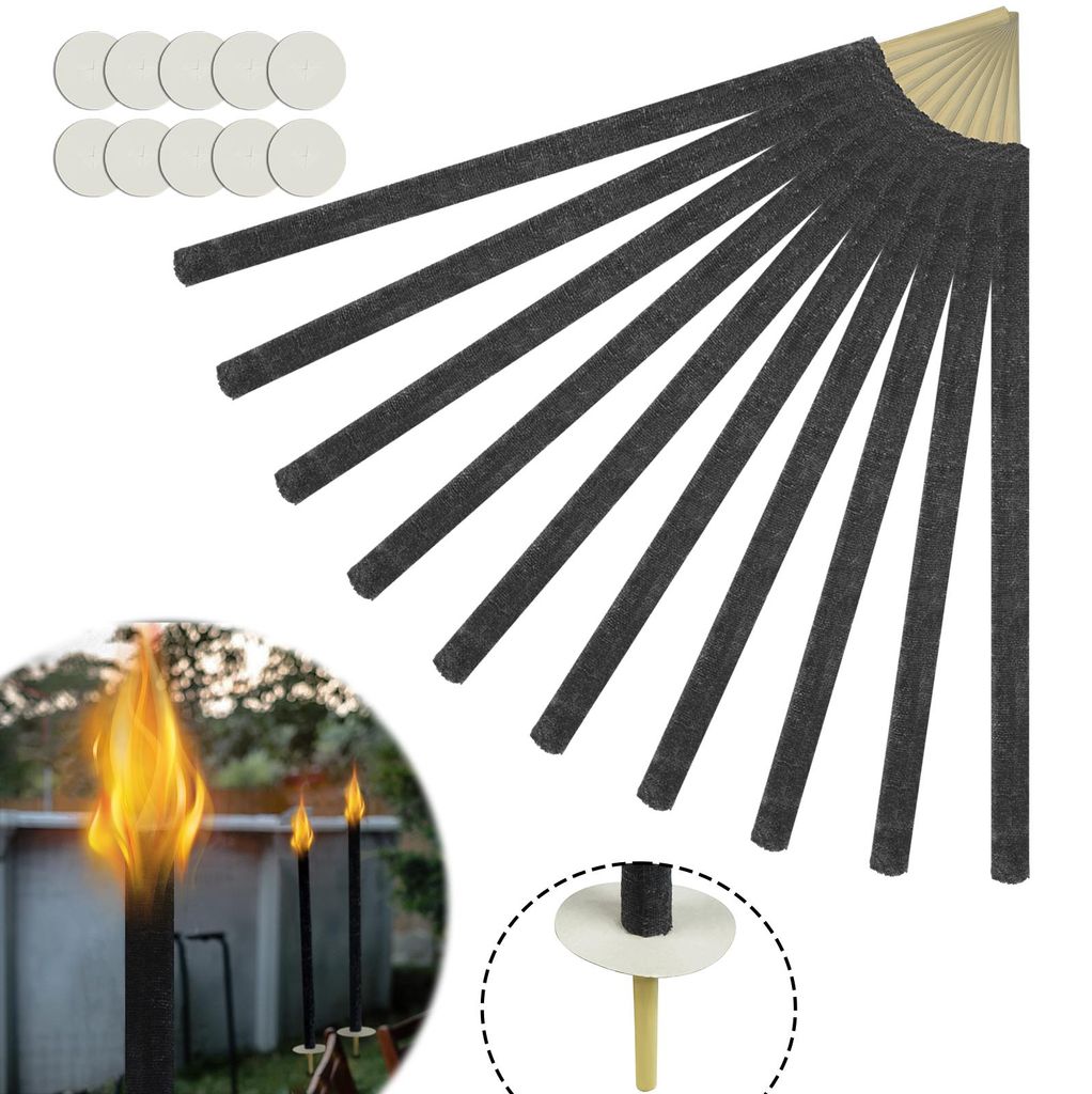 LARS360 10 flambeaux Temps de combustion 100 min, Torches Image du produit 