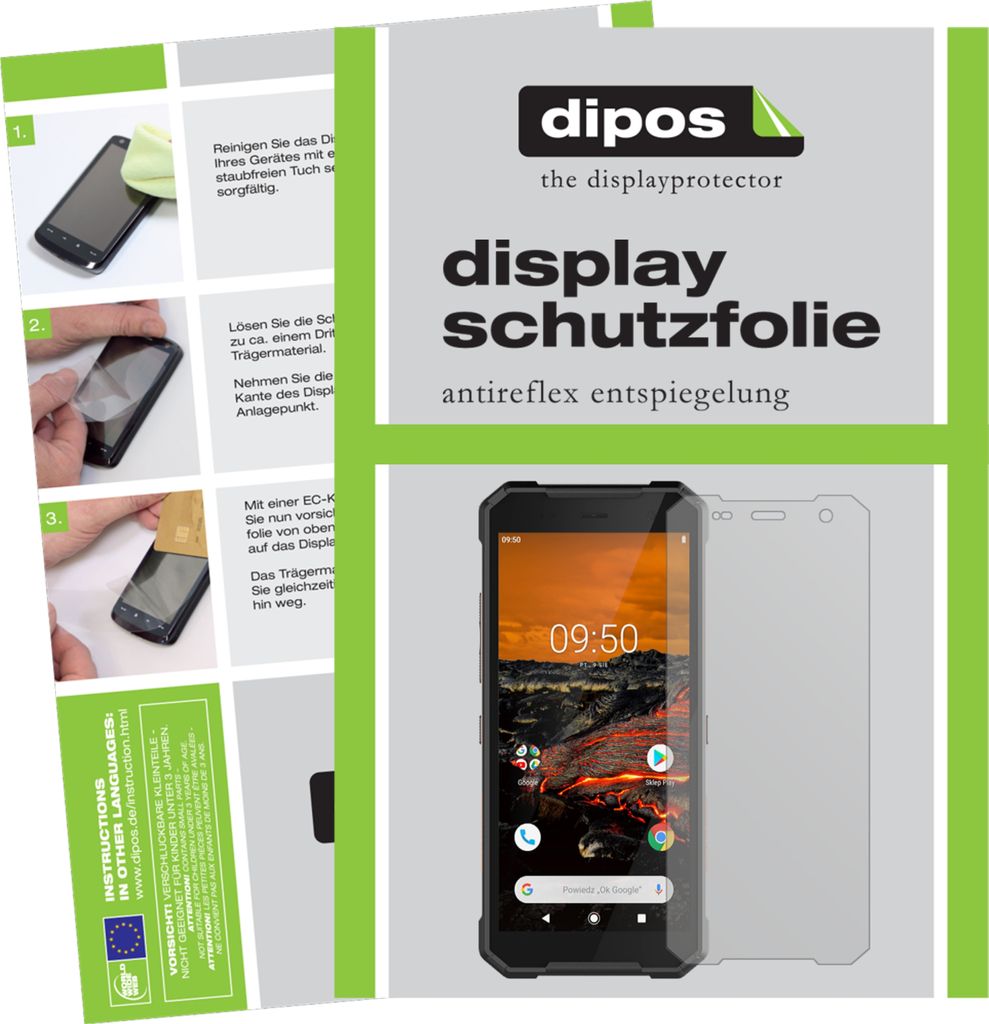 6x Schutzfolie für Hammer Explorer matt Displayschutzfolie Folie Display Schutz dipos