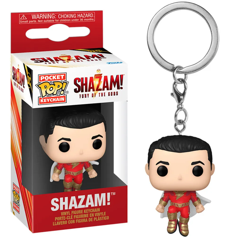 Porte-clés Funko Shazam ! Figurine Shazam 4cm pour fan de DC Comics