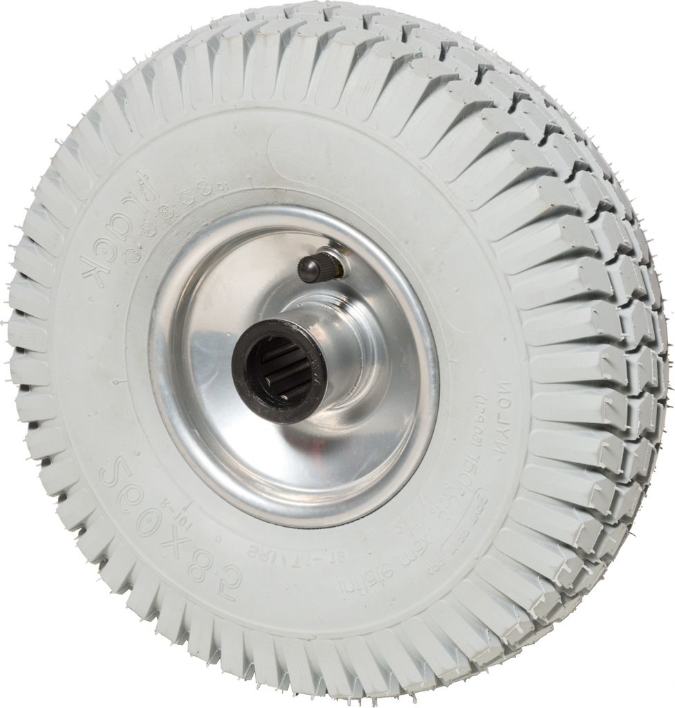 Rollcart Luft- Rolle Ø260x85mm Stahlfelge mit Blockprofil und 200kg Tragkraft