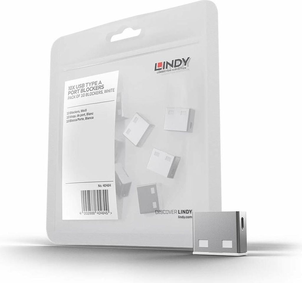 Lindy 40464 bloqueur de port USB Type-A Blanc Image du produit 