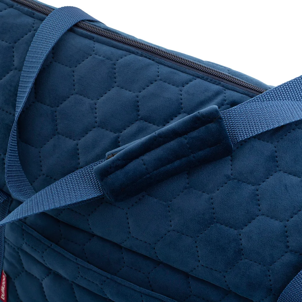 Borsa a Tracolla Animali 10kg Suede Blu Scuro | Trasportino Soft Velvet - 12