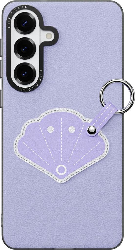Handyhülle mit Trageband für Galaxy S26 Plus, Dux Ducis Luvy, Violett mit Muschel