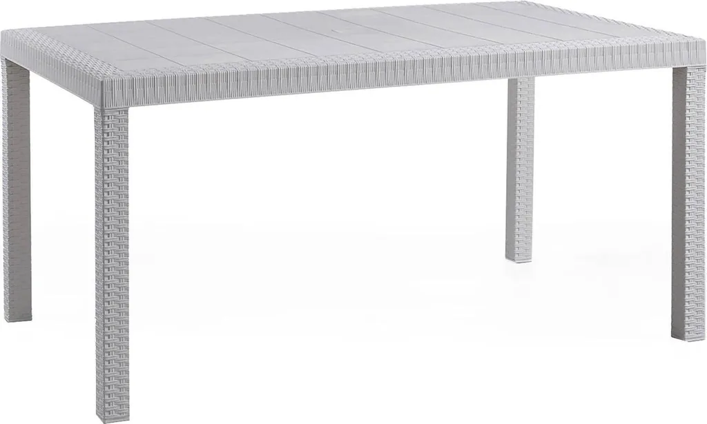 Tavolo Rettangolare Houston 150x90 in Resina Rattan - Alta Resistenza