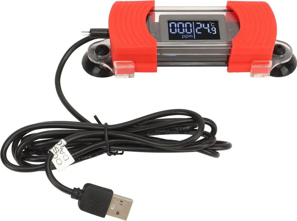 Thermomètre numérique aquarium avec testeur TDS qualité eau intégré
