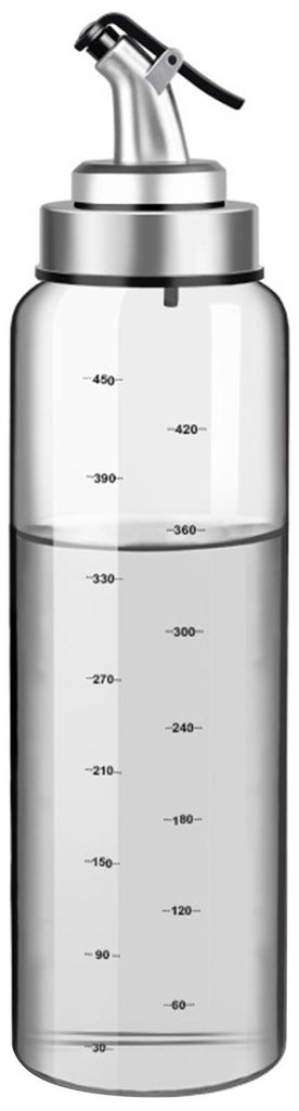 Ölflasche aus Glas (180/300/500 ml), auslaufsicher, hitzebeständig, mit Skala, nachfüllbar, für Sojasauce, Essig, Olivenöl, Gewürzspender fü...