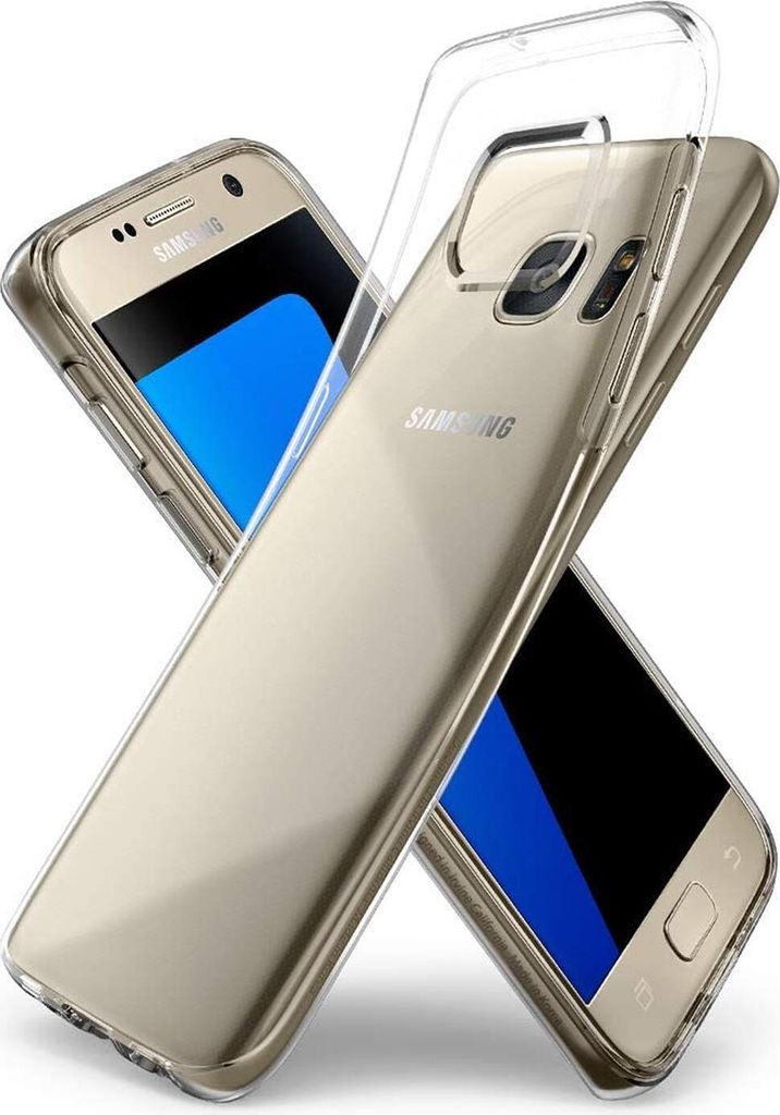 Conie Silikon Schutzhülle für Samsung Galaxy S7 Tasche klar Case Cover Bumper Hülle durchsichtig in transparent