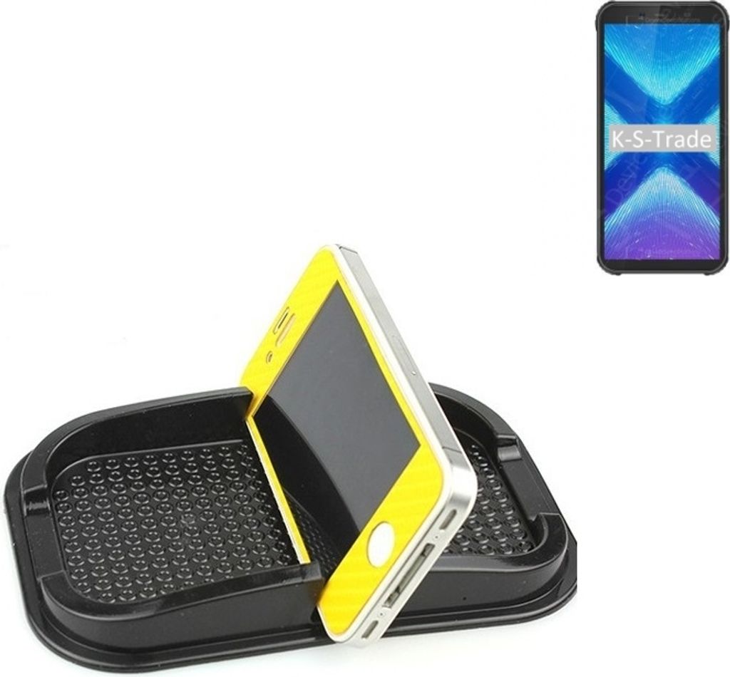 K-S-Trade Auto Anti Rutsch Matte Smartphone-Halter kompatibel mit Blackview BV5500 Plus Haft Pad Armaturenbrett Handy-Halterung Silikon