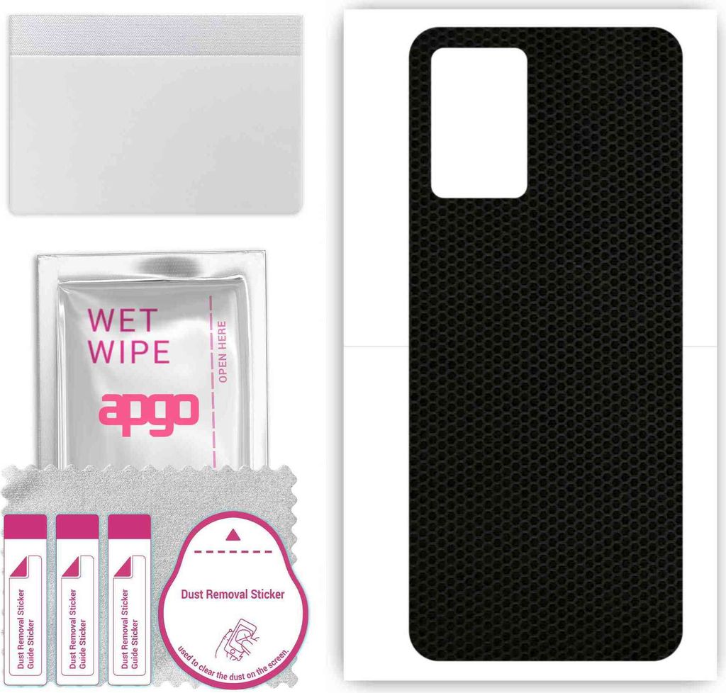 apgo Rückseite Schutzfolie, Skin, kompatibel mit ZTE Blade V30 Vita, Hinten Displayschutzfolie aus Vinylfolie, kratzfest, einfache Montage - Matrix