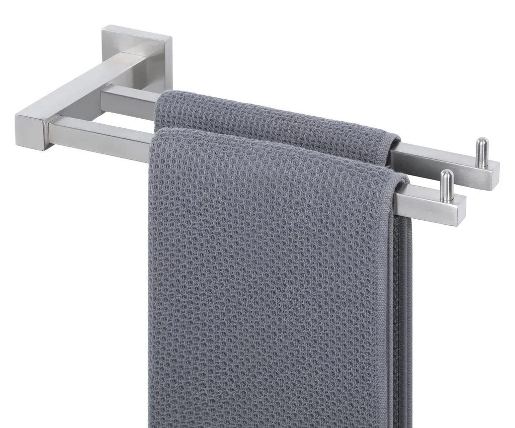 Porte-serviettes inox 304 anti-corrosion à fixation murale invisible