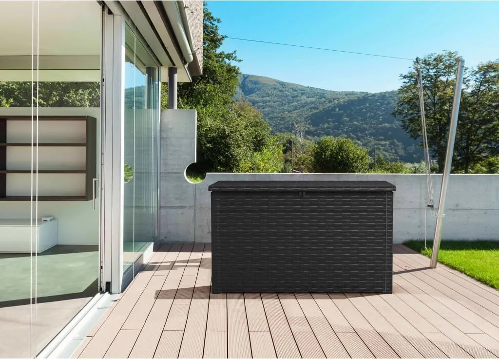 Boîte de Jardin Keter Java 870 L avec Vérins - Coffre de Stockage Étanche - 4