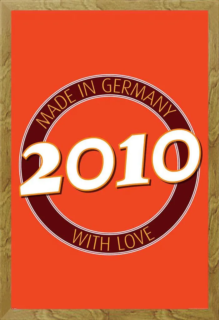 Offerta Poster 2010 Germania + Cornice Shinsuke Maxi MDF Rovere