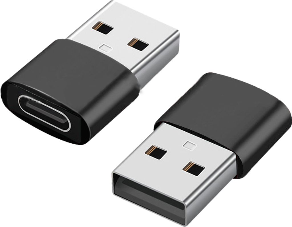INF 2er-Pack USB-C-auf-USB-Adapter für Datenübertragung und Produktbild 