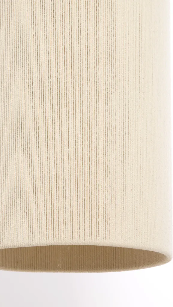Light & Living - lampada a sospensione - Dania - beige naturale - cotone metallo - Ø 22cm - E27 - 2985543 - 3