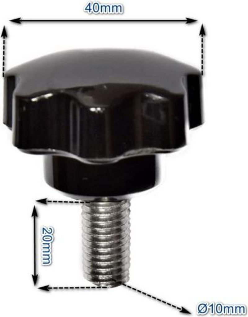 Sternschraube M10 x 20 mm
