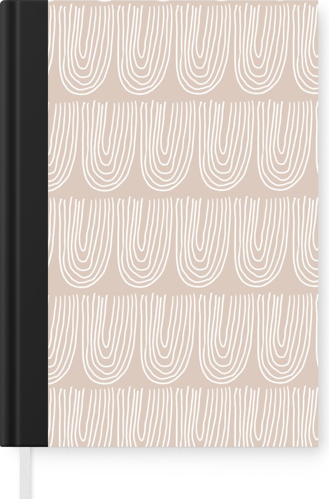 MuchoWow Notizbuch Tagebuch Haushaltsbuch Notebook A5 Sommer - Bögen - Pastell - Notizblock - Notizheft - Notebook - Schreibblock - Papier