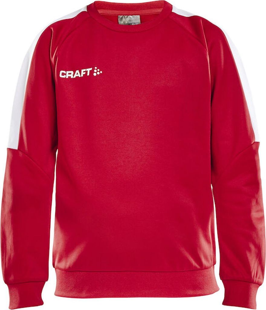 CRAFT Progress R Neck Sweather JR Bright Red/White 122/128