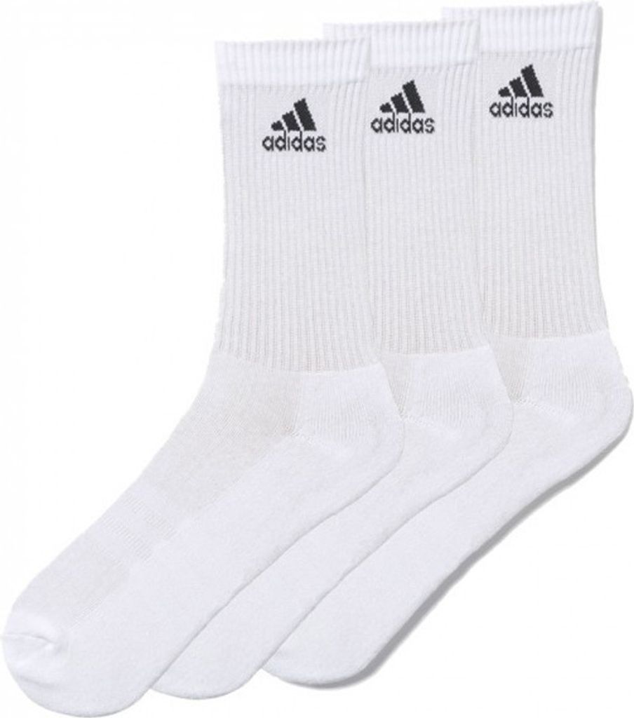 Adidas Cush Crw 3Pp White/White/Black S Produktbild 