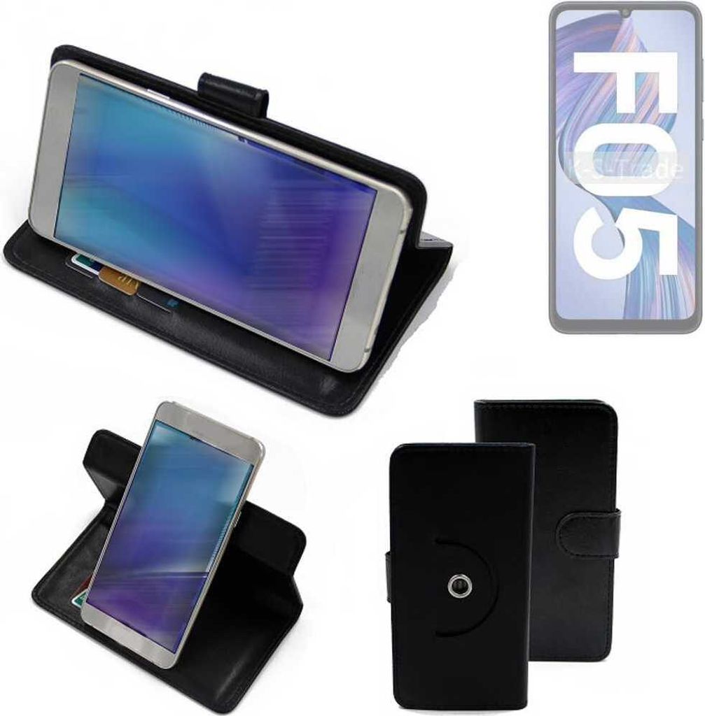 K-S-Trade Case Schutzhülle Handyhülle kompatibel mit Samsung Galaxy F05 Flipcase Smartphone Cover Handy Schutz Tasche Klapphülle Walletcase