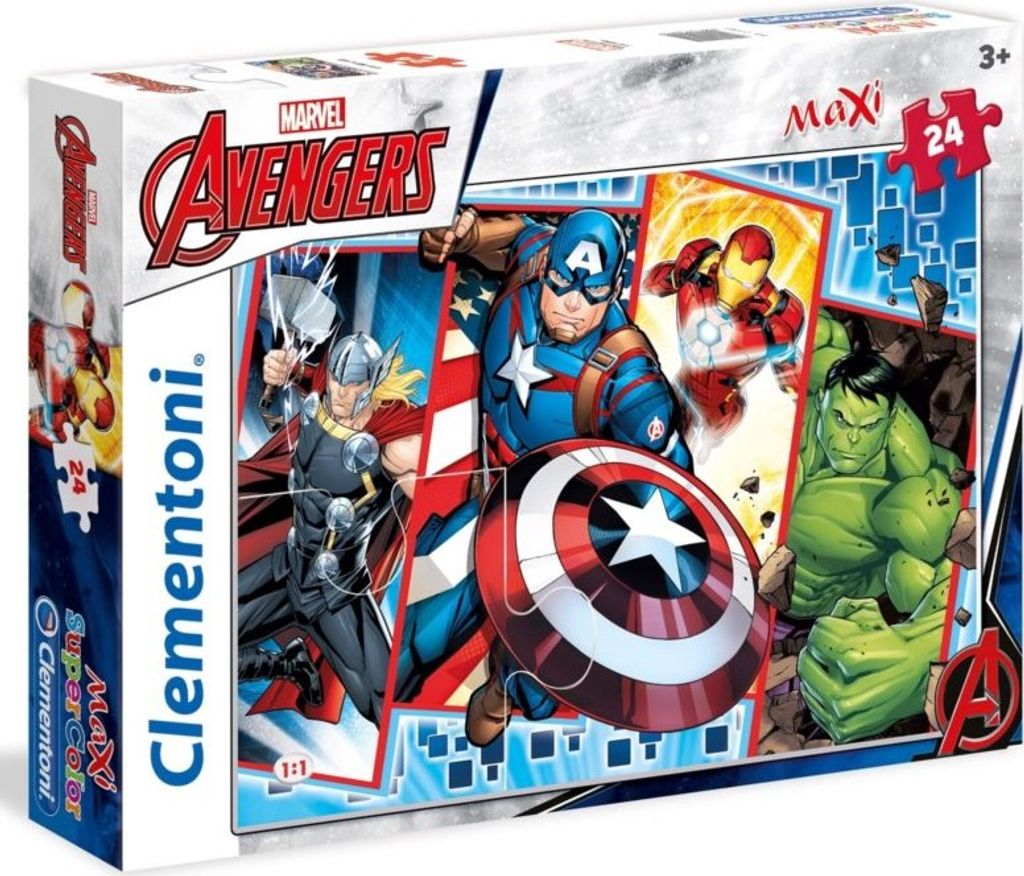 maxi superfarbiges Puzzle Rächer 24 Teile