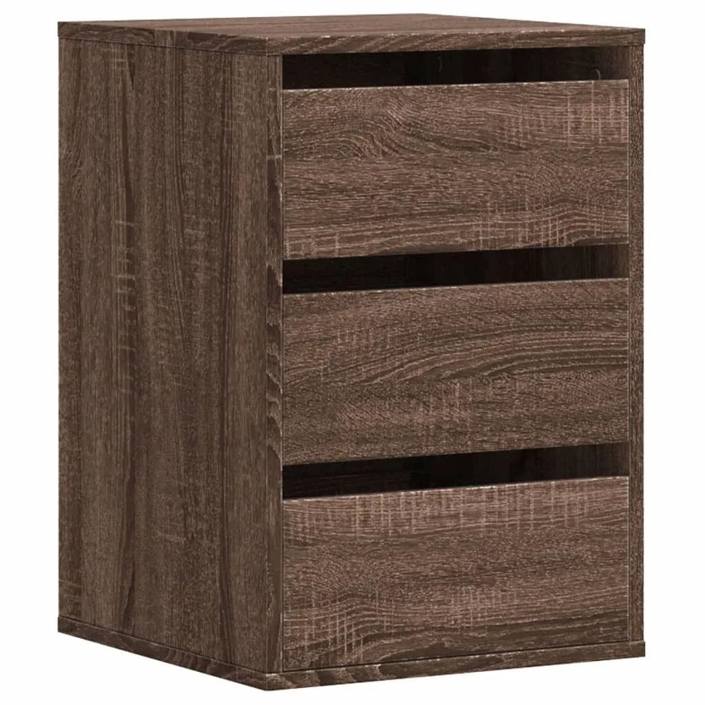 Cassettiera Professionale SYFAX™ 40x41x58cm Legno Multistrato Rovere Marrone