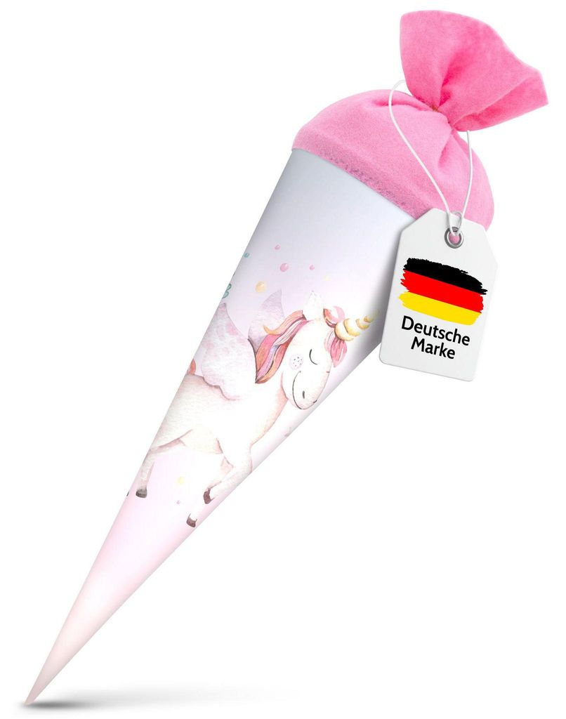 itenga Geschwister Schultüte 35cm Einhorn Wasserfarben Produktbild 