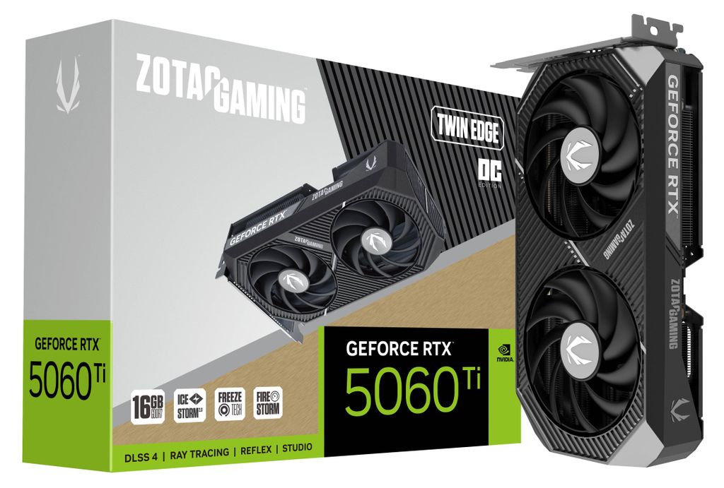 Zotac GAMING GeForce RTX 5060 Ti Twin Edge OC, GeForce RTX Produktbild 