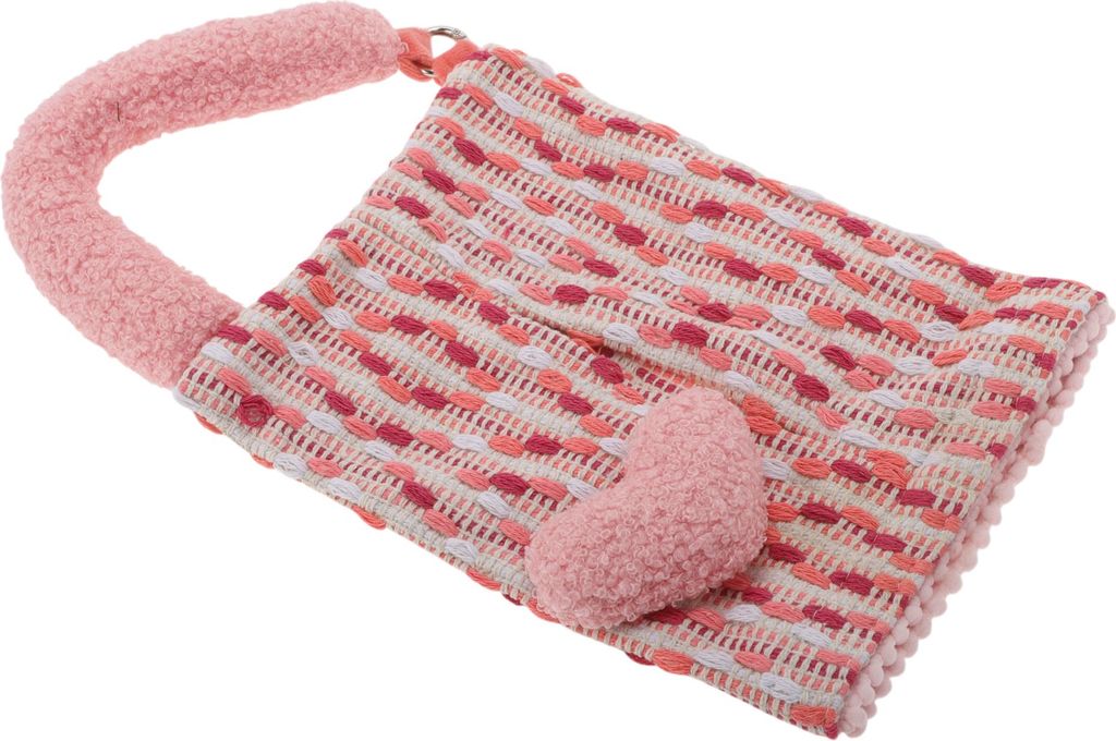 Auto-Taschentuchhalter Auto-Taschentuchbox-Organizer Jacquard-Gewebtes Liebesherz Plüsch 39x17x4cm Hellrosa 1 Stück