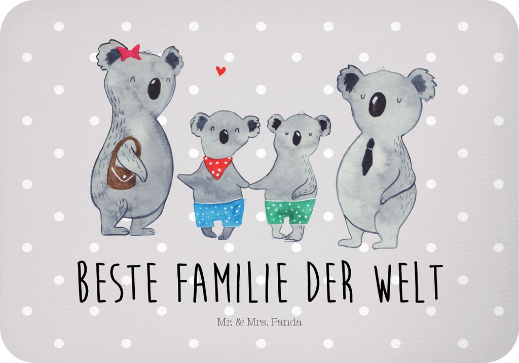 Mr. & Mrs. Panda magnet Koala Familie zwei - Grau Pastell - Geschenk, zettelhalter, Koalabär, Familienzeit, Pinnwandmagnet, whiteboardmagnet, Mutt...