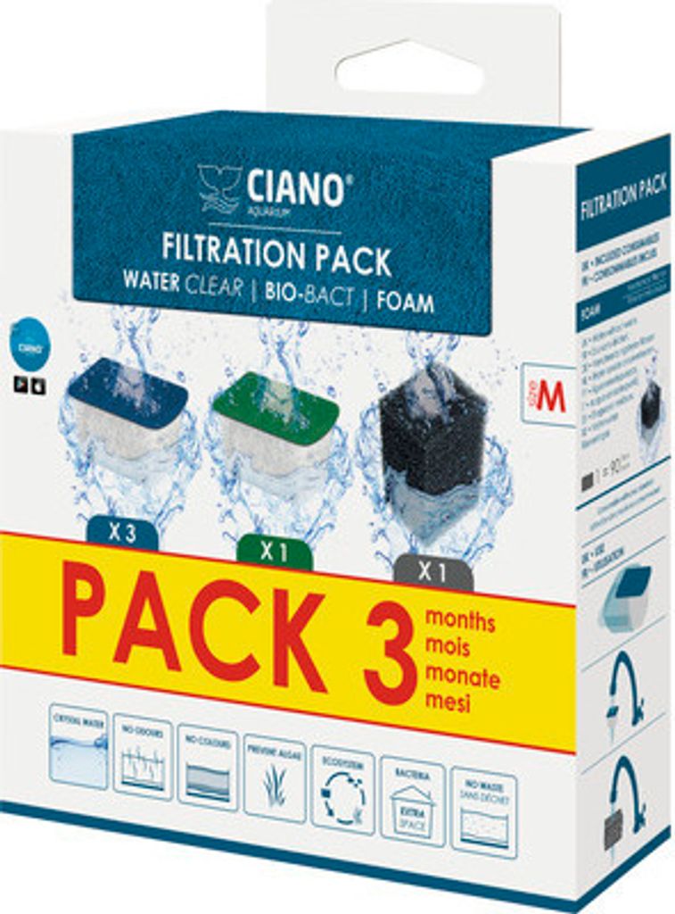 Filtermedium Ciano Filterpaket 3 Monate M Filterpatrone Produktbild 