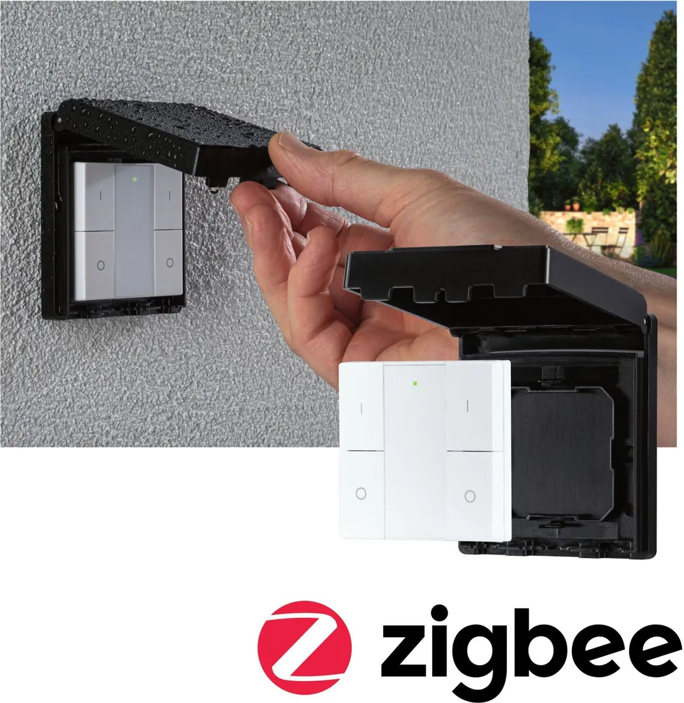 Interrupteur mural Paulmann On/Off/Dimm - Commande d'éclairage Zigbee - 2