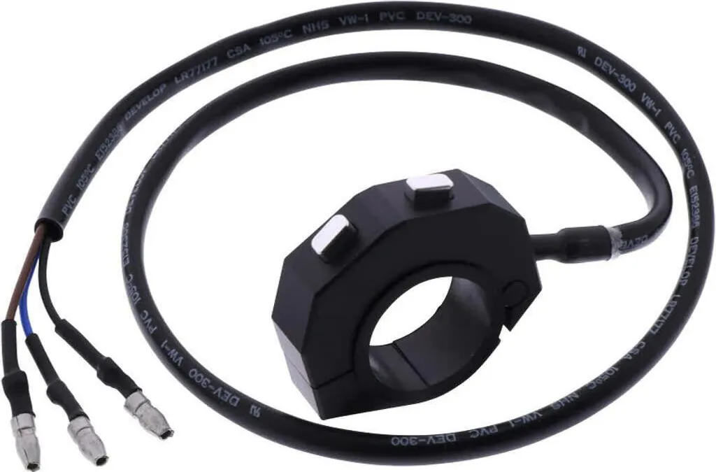 Interrupteur DAYTONA 87047 noir 2 boutons pour remplacer vos commodos