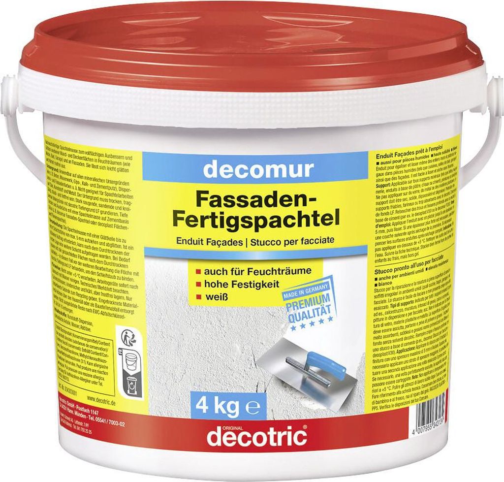 Decotric Decomur Fassaden-Fertigspachtel 4 kg Produktbild 
