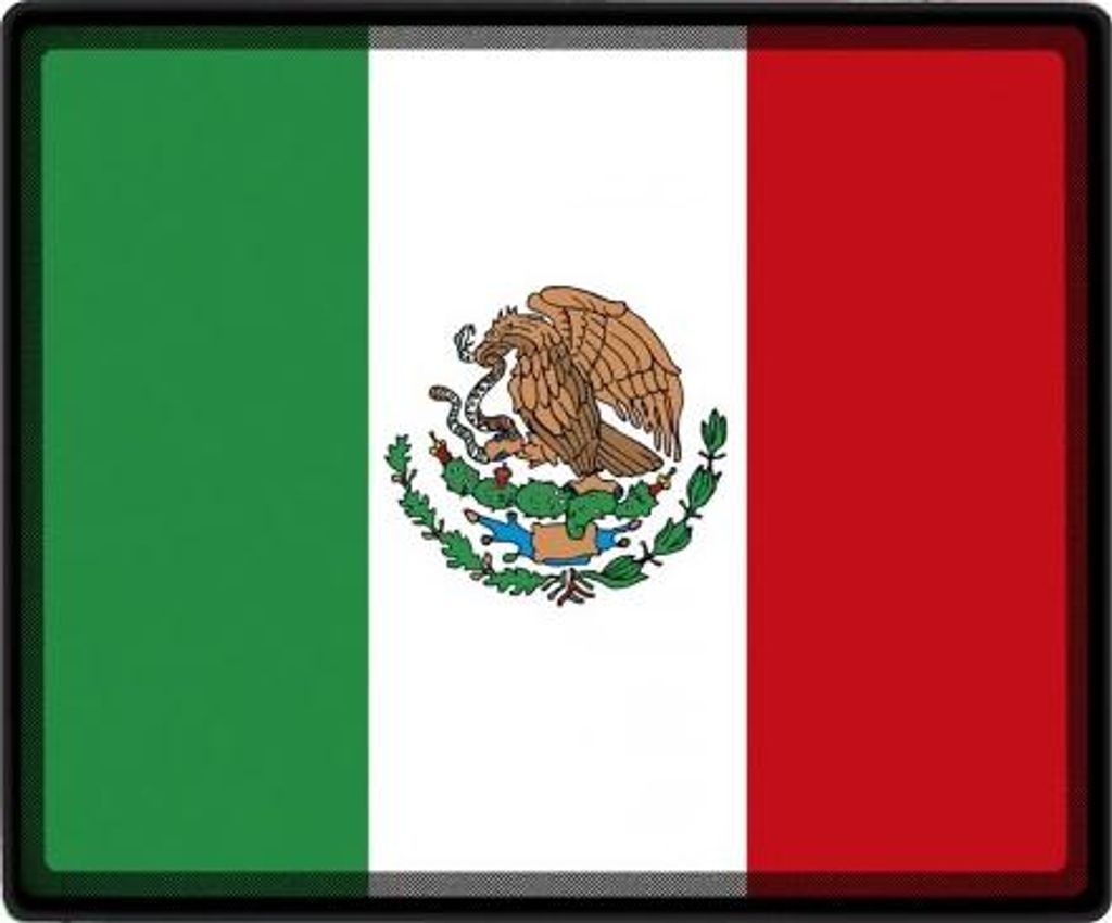 Mousepad Mauspad mit Motiv - Mexiko Fahne Fußball Fußballschuhe - 82108 - Gr. ca. 24 x 20 cm