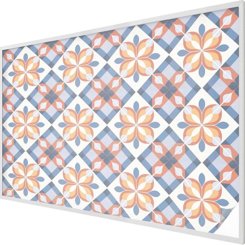 Buntglas Fensterfolie – 146x200 cm – Stained-Glass Design – blickdichte dekorative Sichtschutzfolie – selbstklebend, UV-Schutz – Farbenfr...