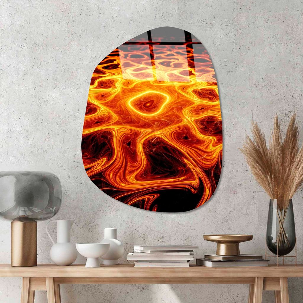 Wallity, UV-1097 - 50 x 70, Dekorative Malerei aus gehärtetem Glas, Mehrfarbig, 100 % gehärtetes Glas, 50 x 70 cm