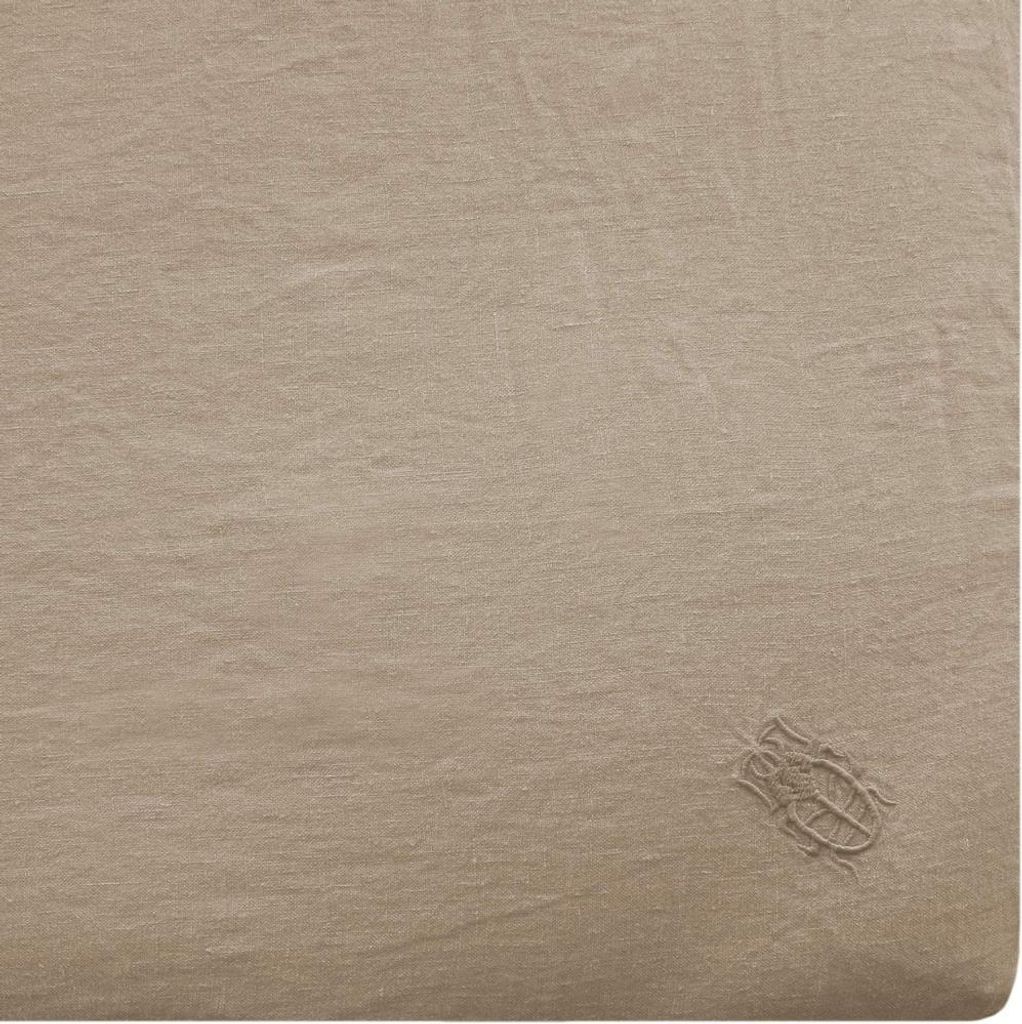 Zoeppritz Leinen-Spannbettlaken Stay Farbe clay Größe 100x200x30