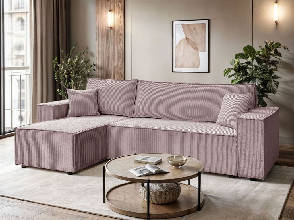 Ecksofa CARLO L Cord, Poso 27