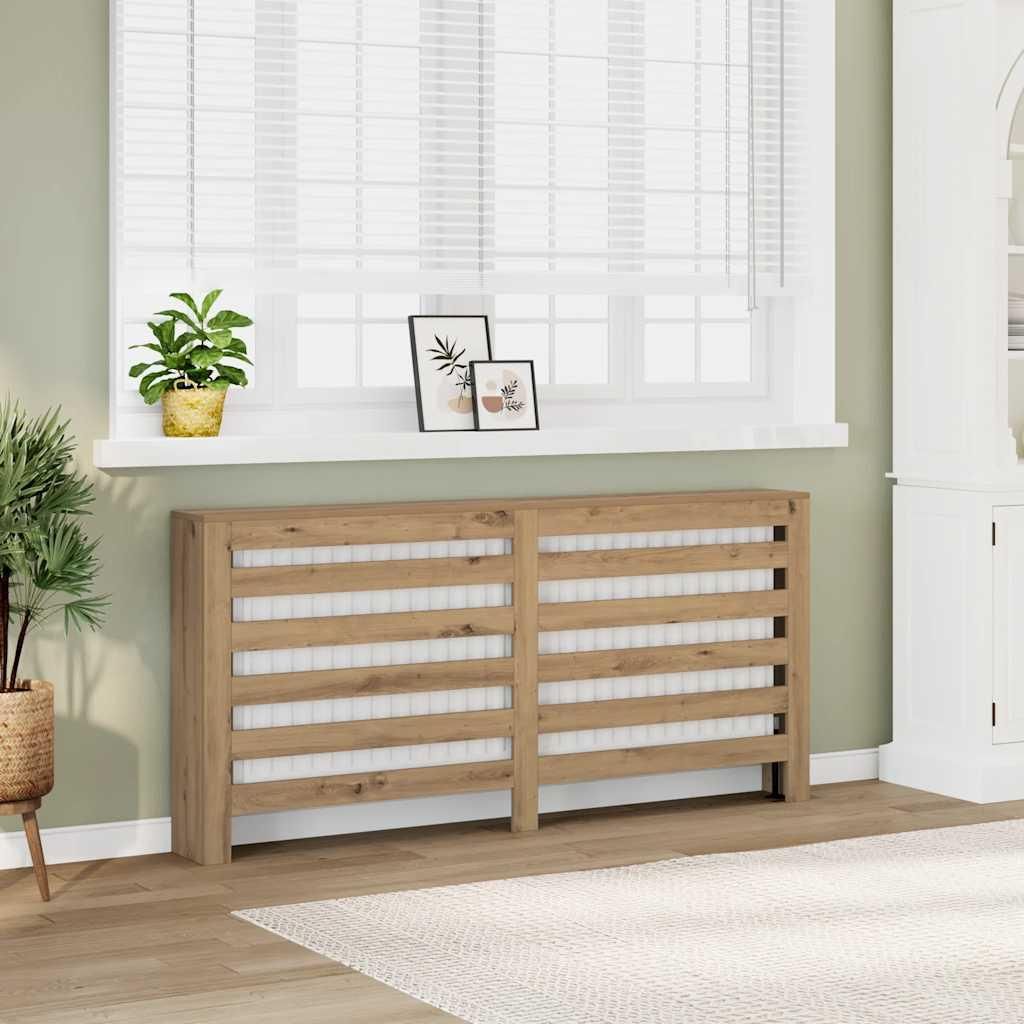 vidaXL Panele grzejnikowe Artisan dąb 149x20x82 cm materiał Zdjęcie produktu 