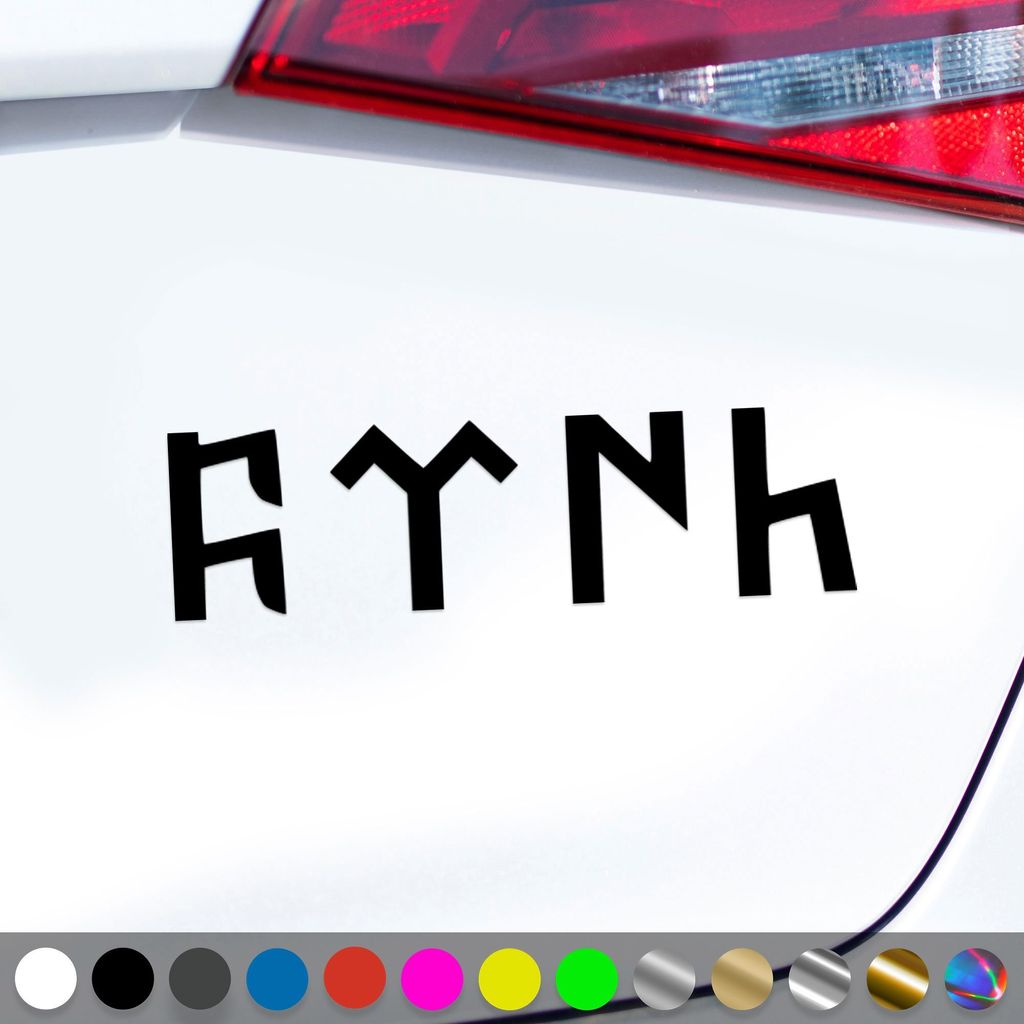 PantherPixel Göktürk Aufkleber Türkiye Göktürkce Türken Türkei Sticker Auto Geschenkidee Farbe Schwarz