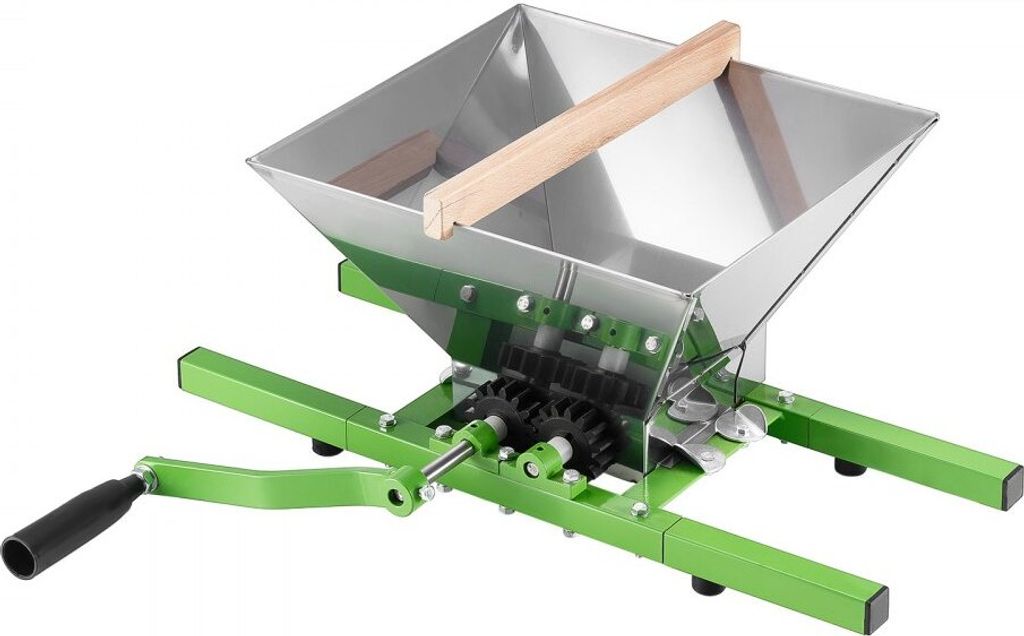 Obstmühle und Apfelmühle für Apfelweinherstellung 7L - Edelstahl Traubenpressen - Apfelwein und Obstwein Herstellungsgerät