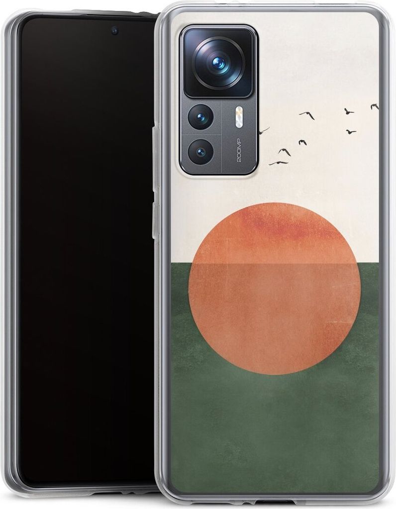 DeinDesign Handyhülle für Xiaomi 12T Pro 5G Silikon Hülle Case Smartphone Schutzhülle Sonnenschein Sonnenuntergang Vogel